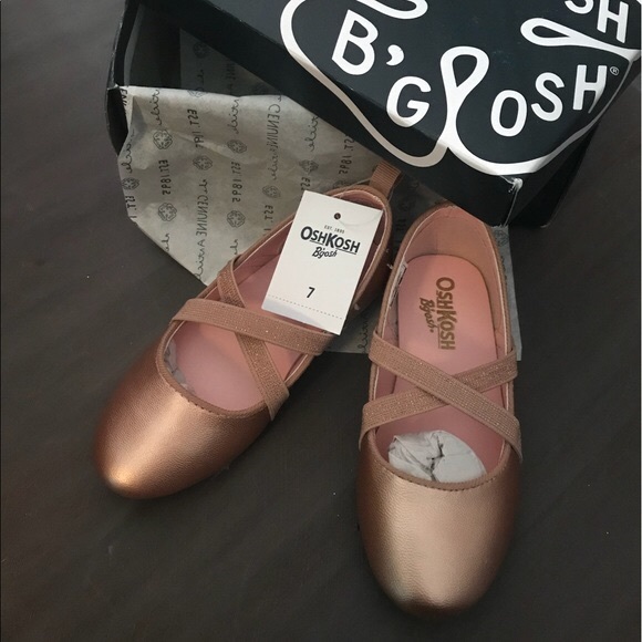 OshKosh B'gosh Other - OshKosh B’Gosh rose gold color flats new in box.